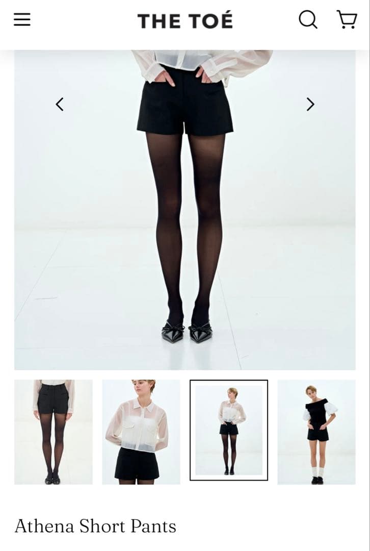 THE TOE Athena Short Pants ショートパンツ - メルカリ