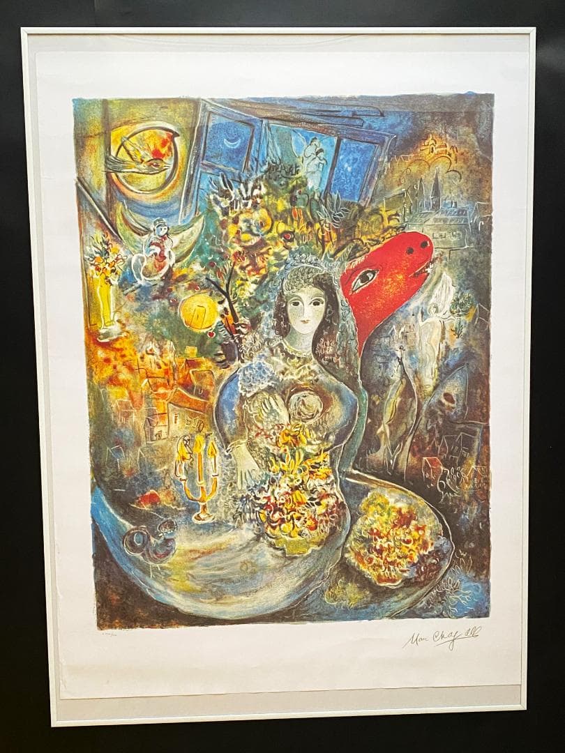 美品】マルク・シャガール☆愛しのベラ☆リトグラフ☆額付 - メルカリ