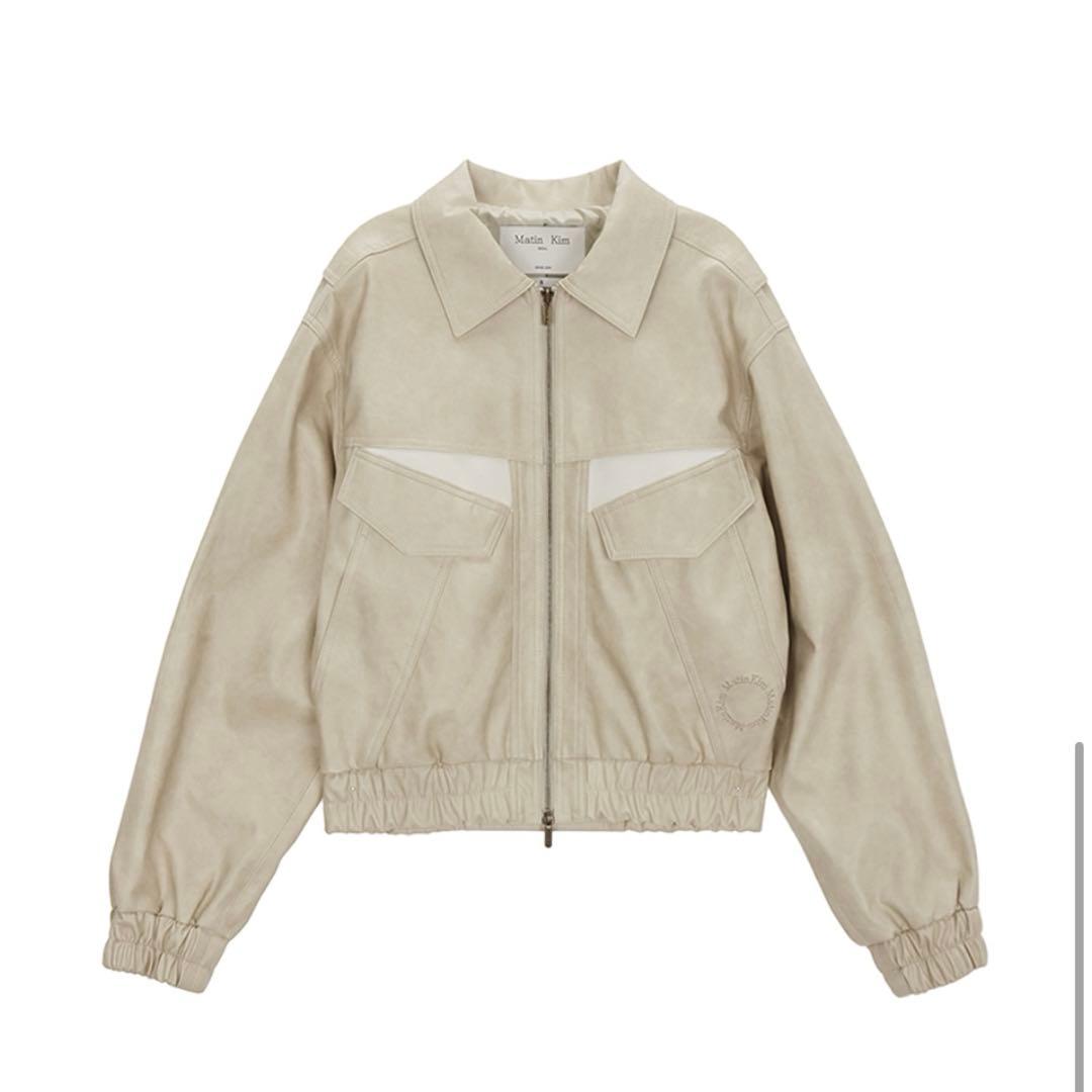 Matin Kim マーティンキム レザージャケット ブルゾン - メルカリ