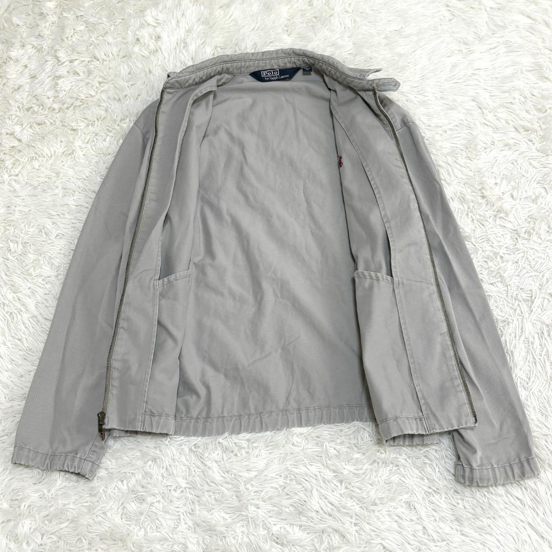 90s 三角タグ ポロラルフローレン スイングトップ M ブラウングレー