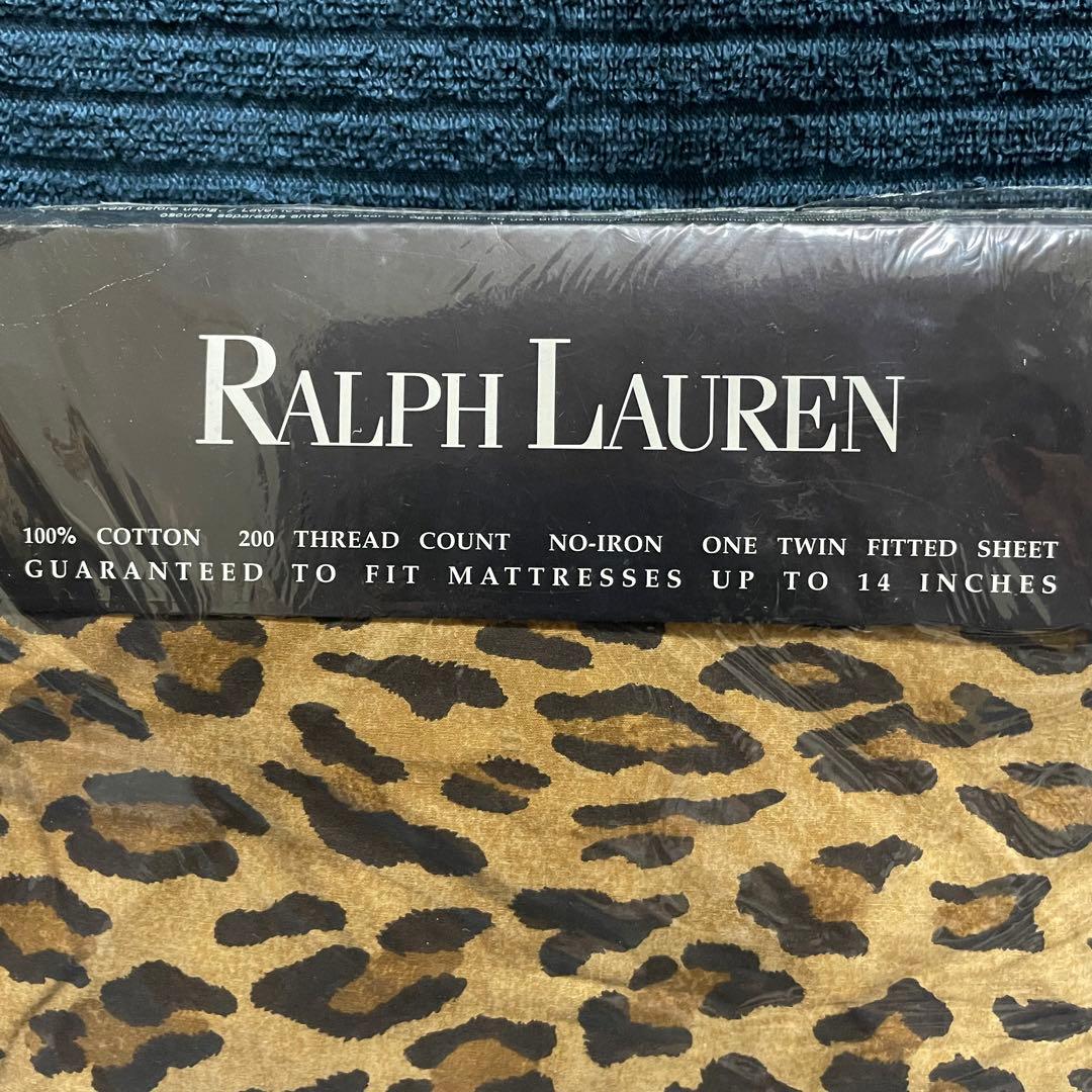Ralph Lauren ヒョウ柄 ツインフラットシート