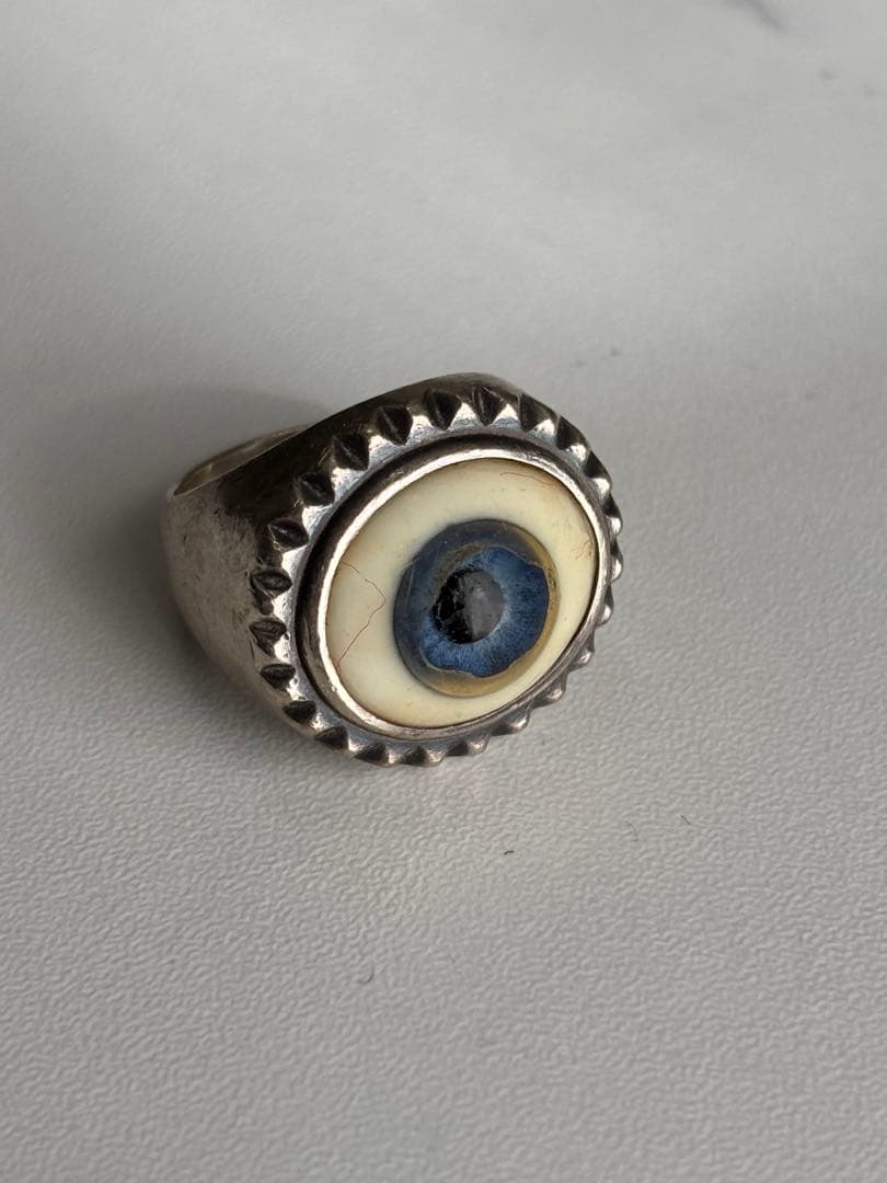 HYSTERIC GLAMOUR BEADED EYE RING SV925