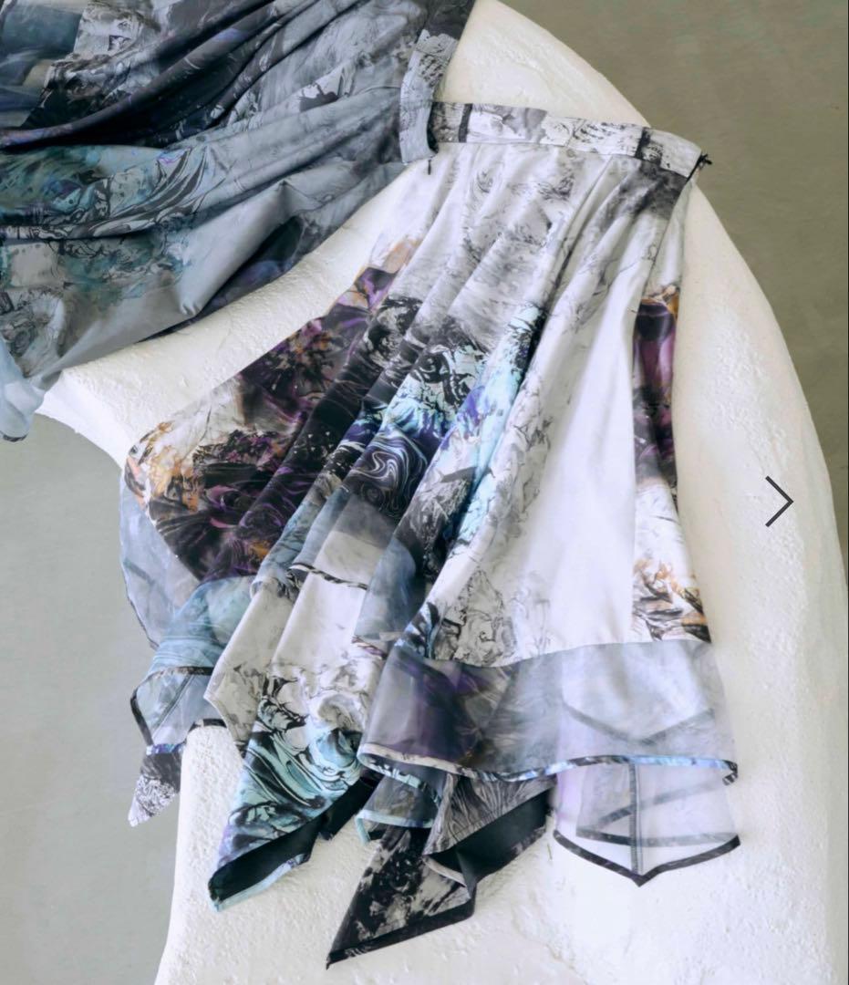 HARE イレヘムスカート by MAO KAWASAKI ホワイト　晴詣 晴詣 HARE MODE 2025 | HARE