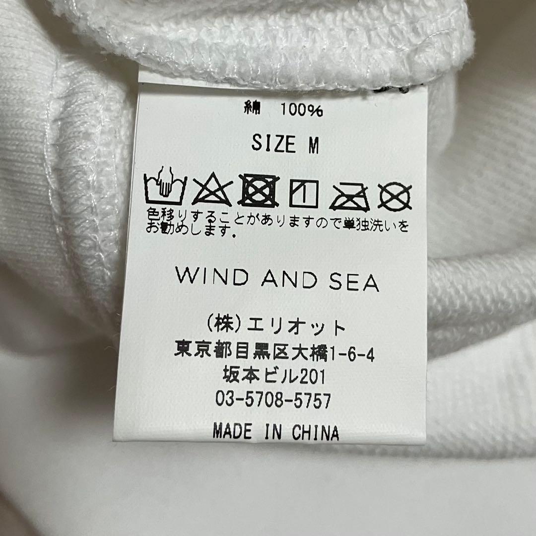 新品 希少 WIND AND SEA パラッパラッパー コラボ パーカー M 白