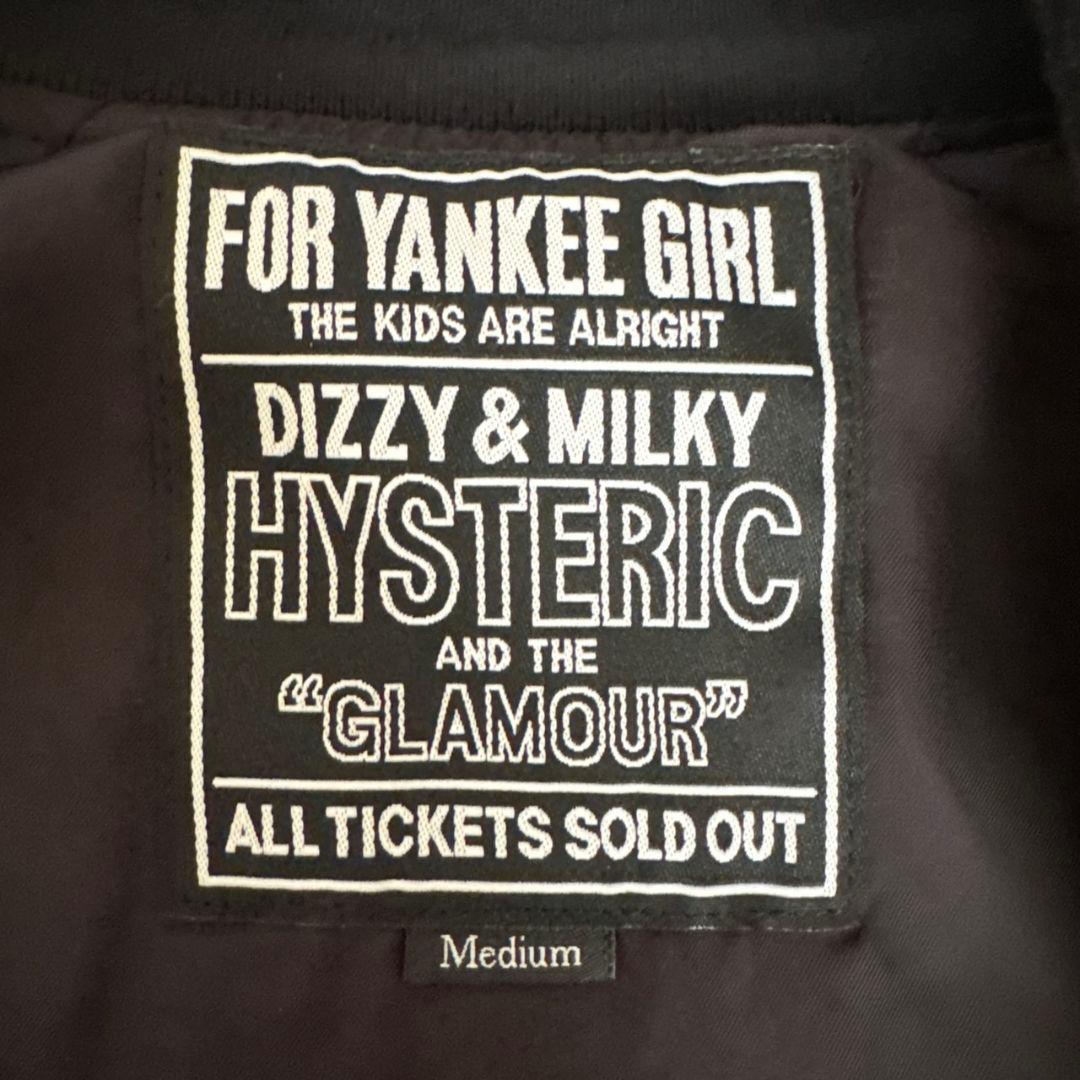 ✨希少✨ ヒステリックグラマー 両面刺繍ロゴ サテンジャケット М