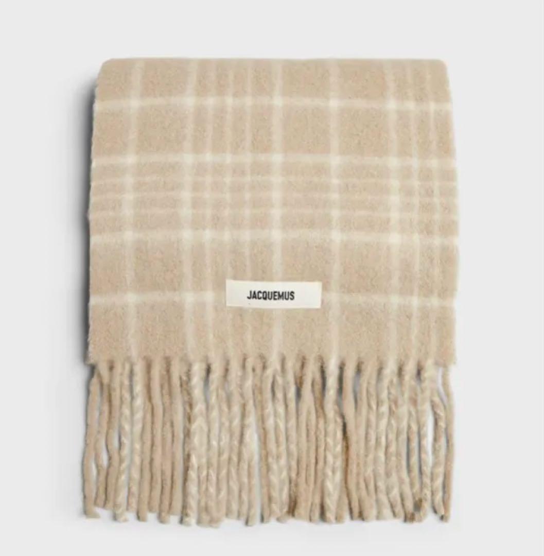 未使用/新品JACQUEMUS ジャックムス チェックマフラー ストール Jacquemus】L'echarpe Carro Le Chouchou マフラー /追跡付 (JACQUEMUS