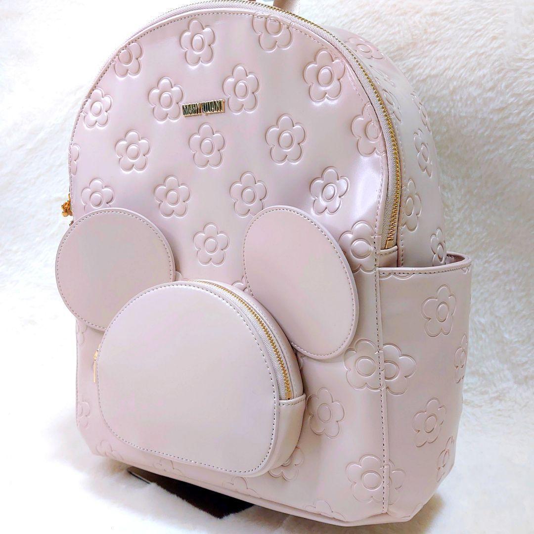 ✨新品タグ付き✨MARY QUANT ディズニー ミッキー リュック ピンク ミニーの日を記念したマリークヮントとの共同企画！ディズニーストア