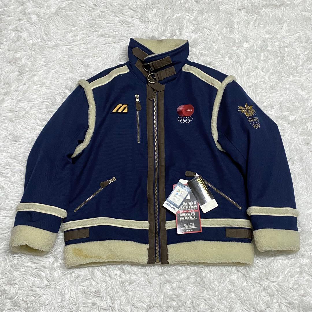 未使用】定価約5万・長野オリンピック・ボアジャケット・ネイビー