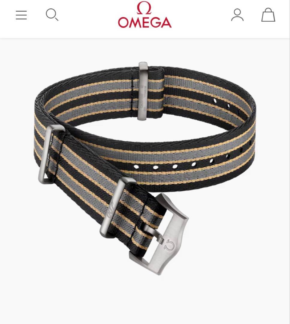 OMEGAオメガNATOストラップ007リミテッド【価格交渉歓迎】定価56100 新品)OMEGA オメガ 007 NATOストラップ 専用尾錠付き（商品ID
