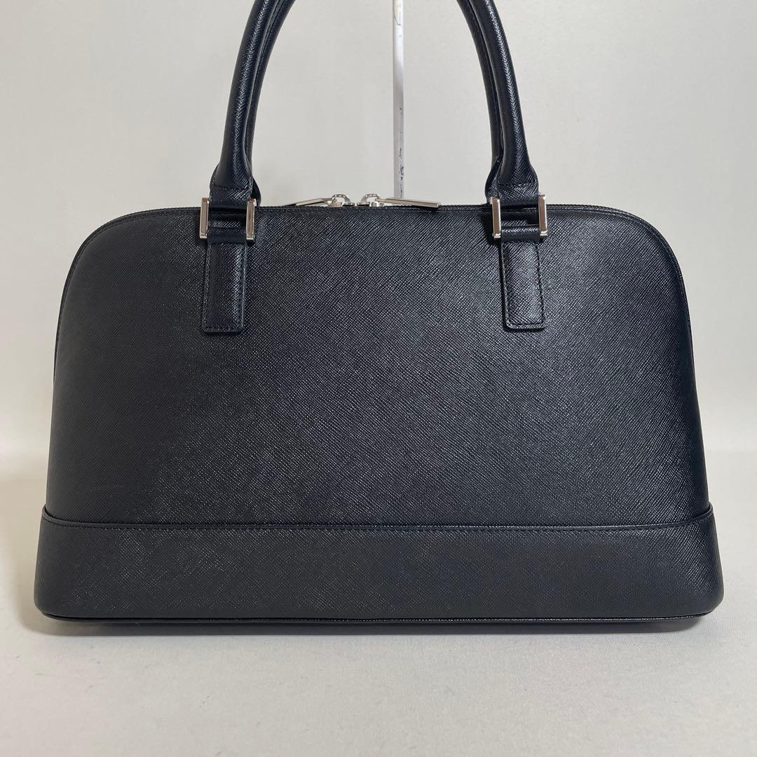 2602-78｜美品｜バーバリー ハンドバッグ ブラック ノバチェック