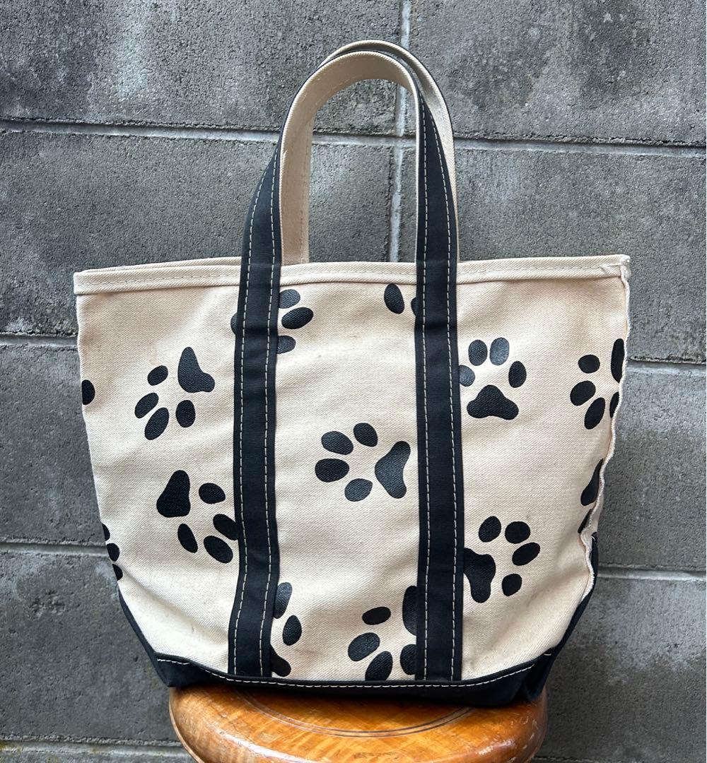 90s L.L. Bean 犬 足跡 トート バッグ エルエルビーン TOTE - メルカリ