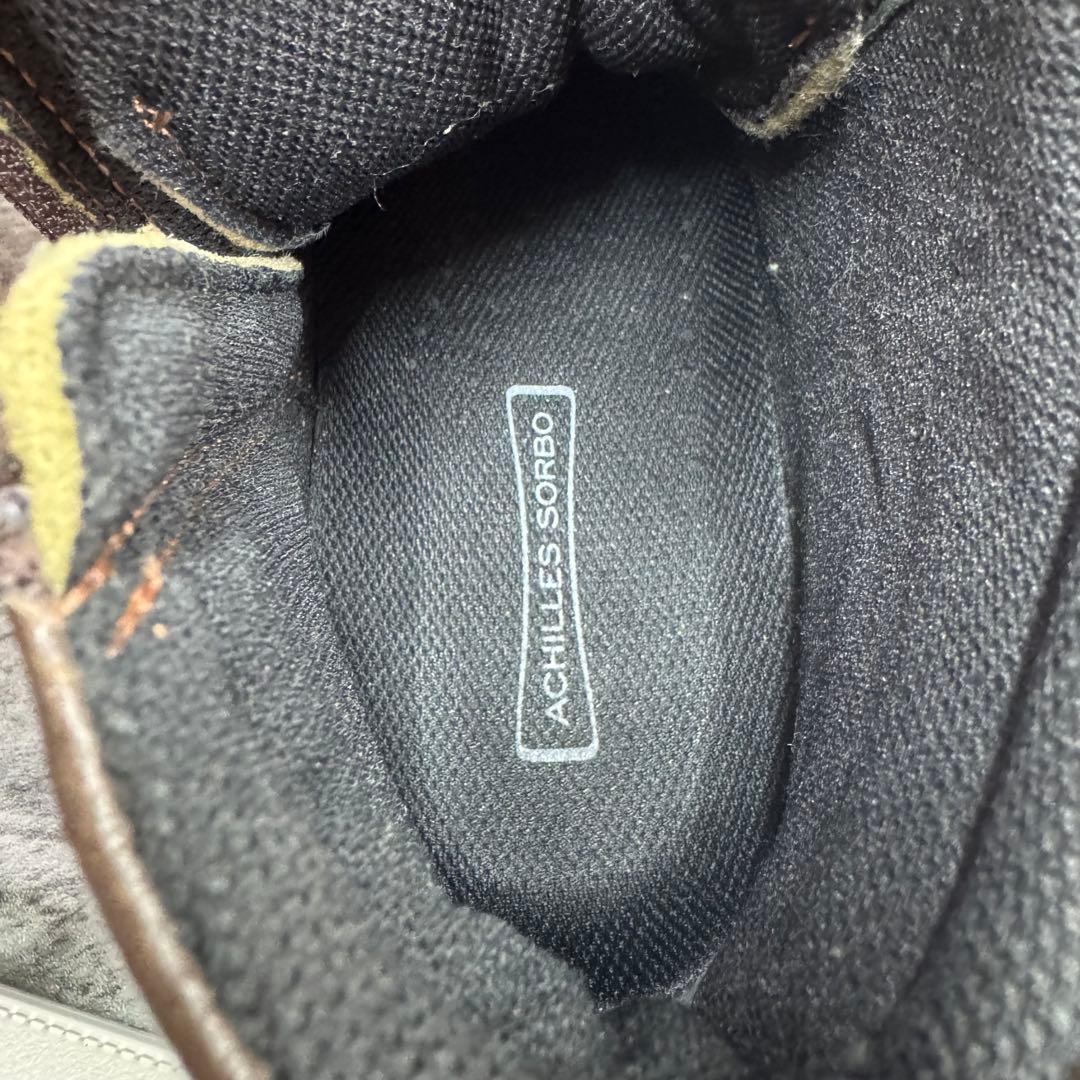 【新品未使用】アキレスソルボ サイドジップ ハイカット レザー 25.5cm