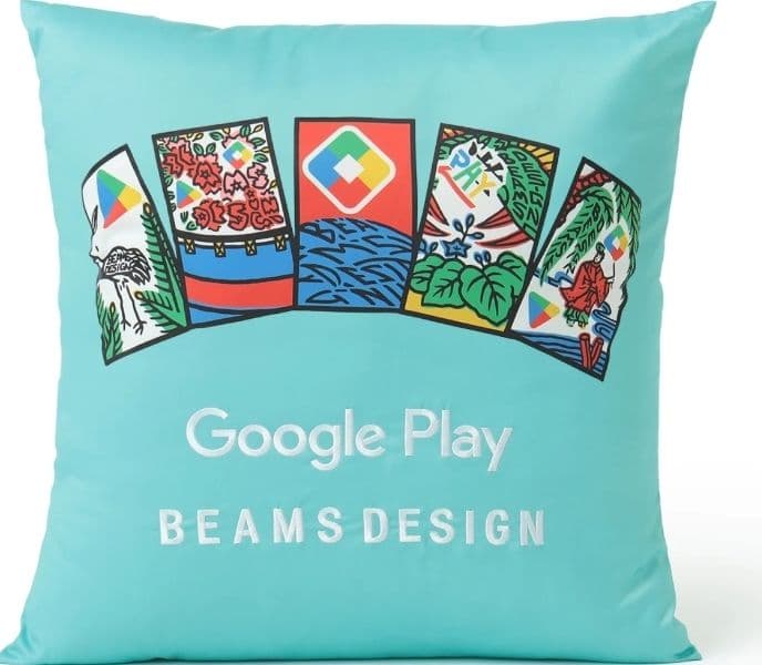 Google Play BEAMS DESIGN クッション Turquoise - メルカリ