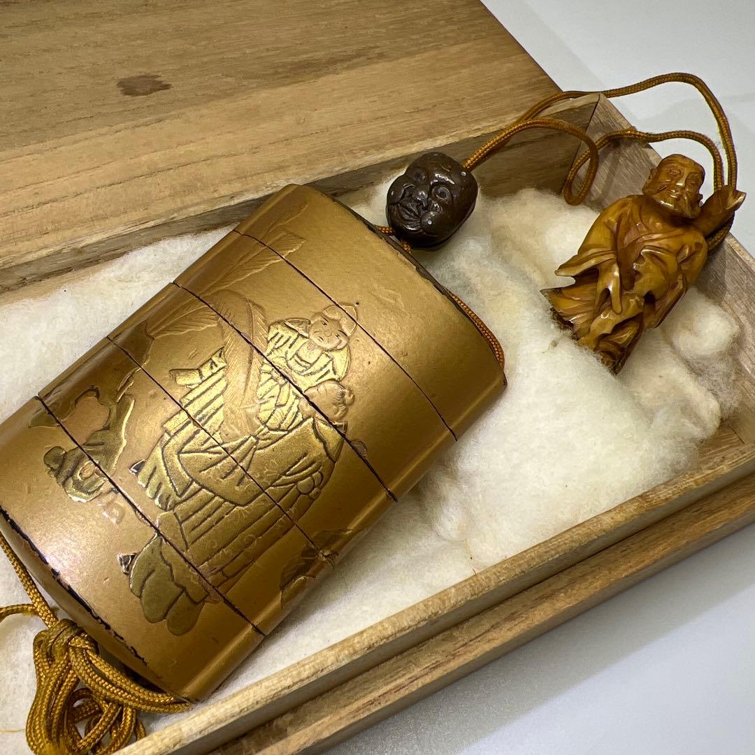 木製 蒔絵 印籠 根付 合箱 東K8-0226☆2F トヒトチ - メルカリ