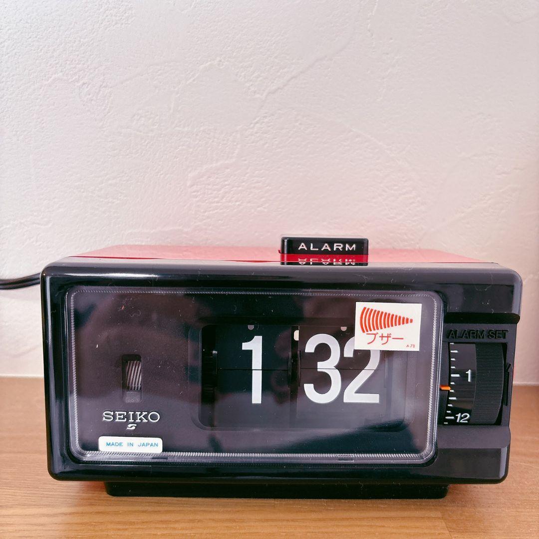 【未使用】昭和レトロ　希少　新品未使用　SEIKOパタパタ時計　動作確認済み SEIKO パタパタクロック DP690T 昭和40年代後半〜50年代前半【E079
