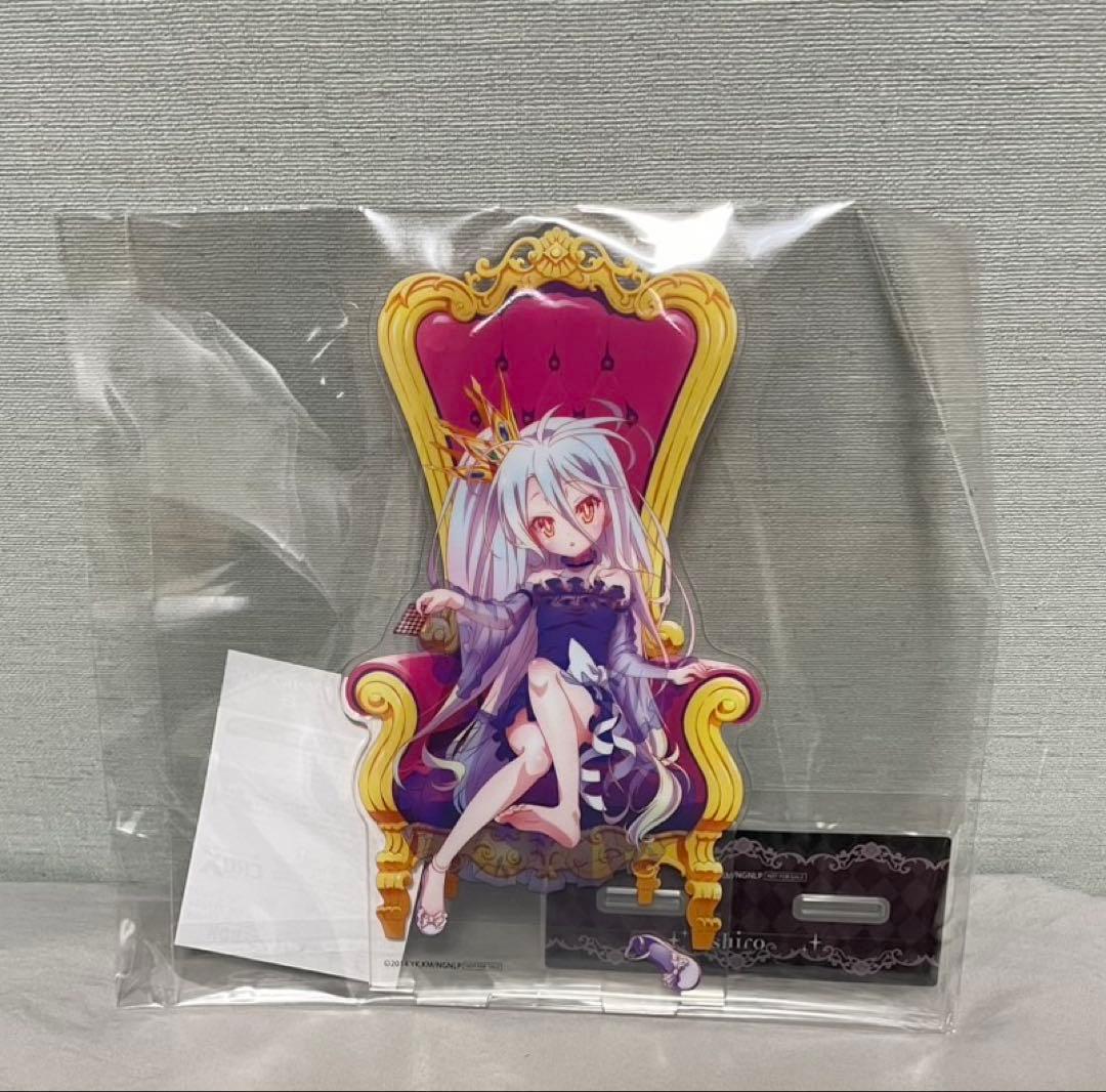 ノーゲーム・ノーライフ ラッキー缶バッジくじ あたり 白（シロ