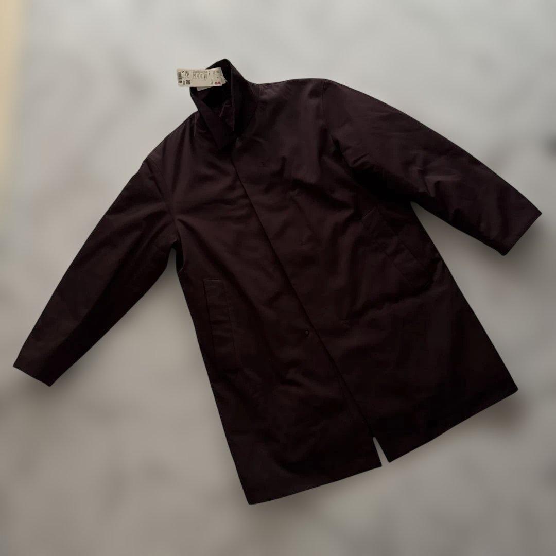 新品未使用 UNIQLO パフテックハーフコート S ワイン色 - メルカリ