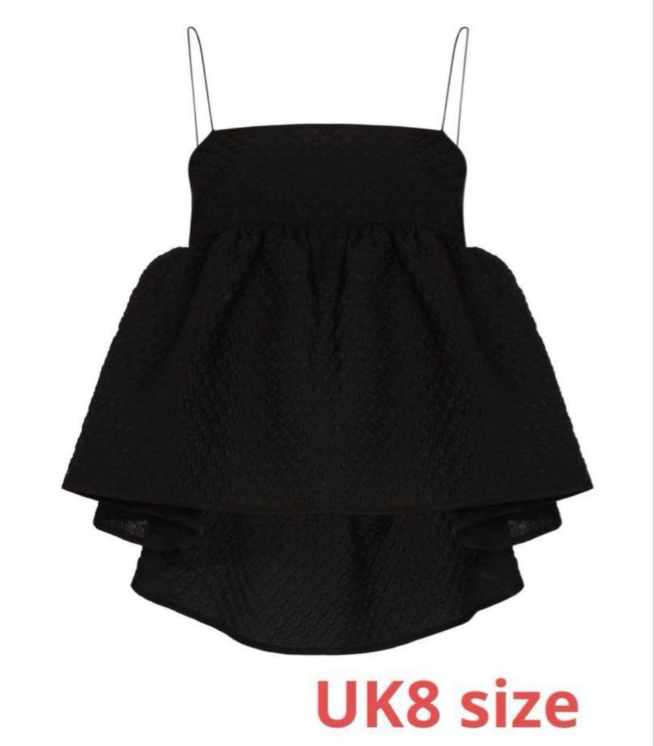 cecilie bahnsen セシリーバンセンキャミソール 黒 UK8 CECILIE BAHNSEN（セシリー バンセン）の「ONYX TOP（キャミソール