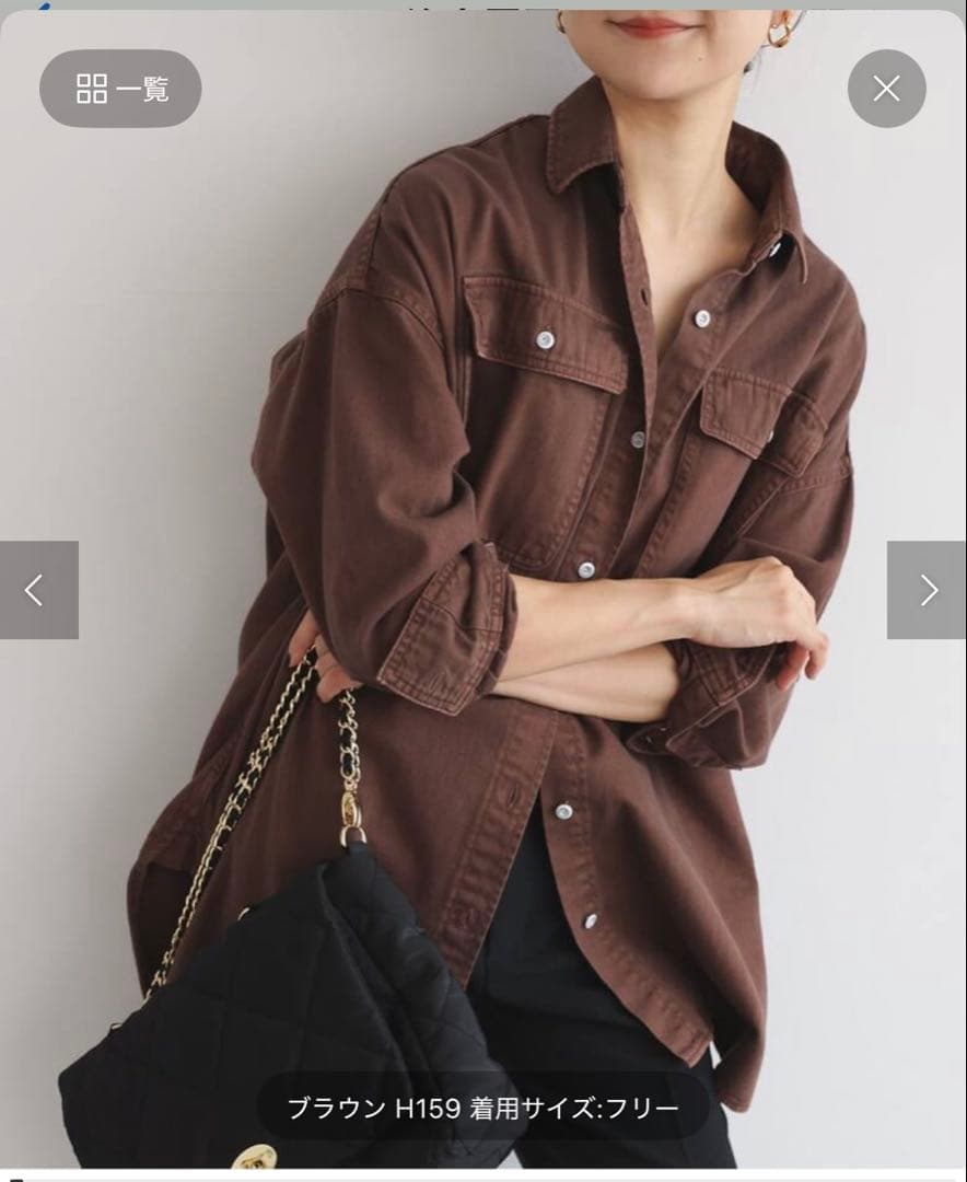 Healthy denim ブラウン 長袖シャツ Healthy DENIM / Almond Corduroy