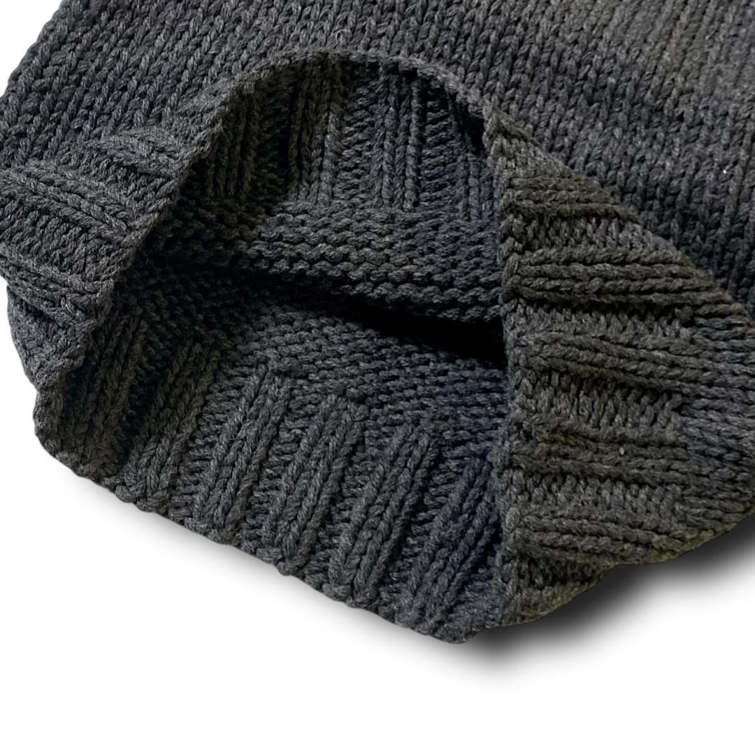 L 定価4.9万 TMT ウール100％ タートルネック ニット セーター 黒