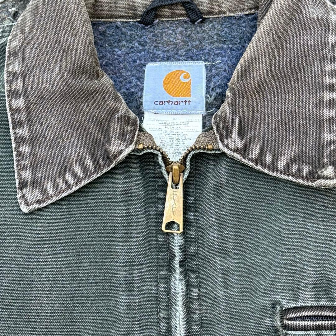 希少 Carhartt/カーハートデトロイトジャケットモスグリーン J97MOS