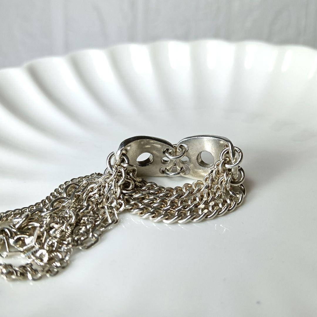 608 gunda ガンダ リング チェーンリング シルバー 保存袋付き - メルカリ