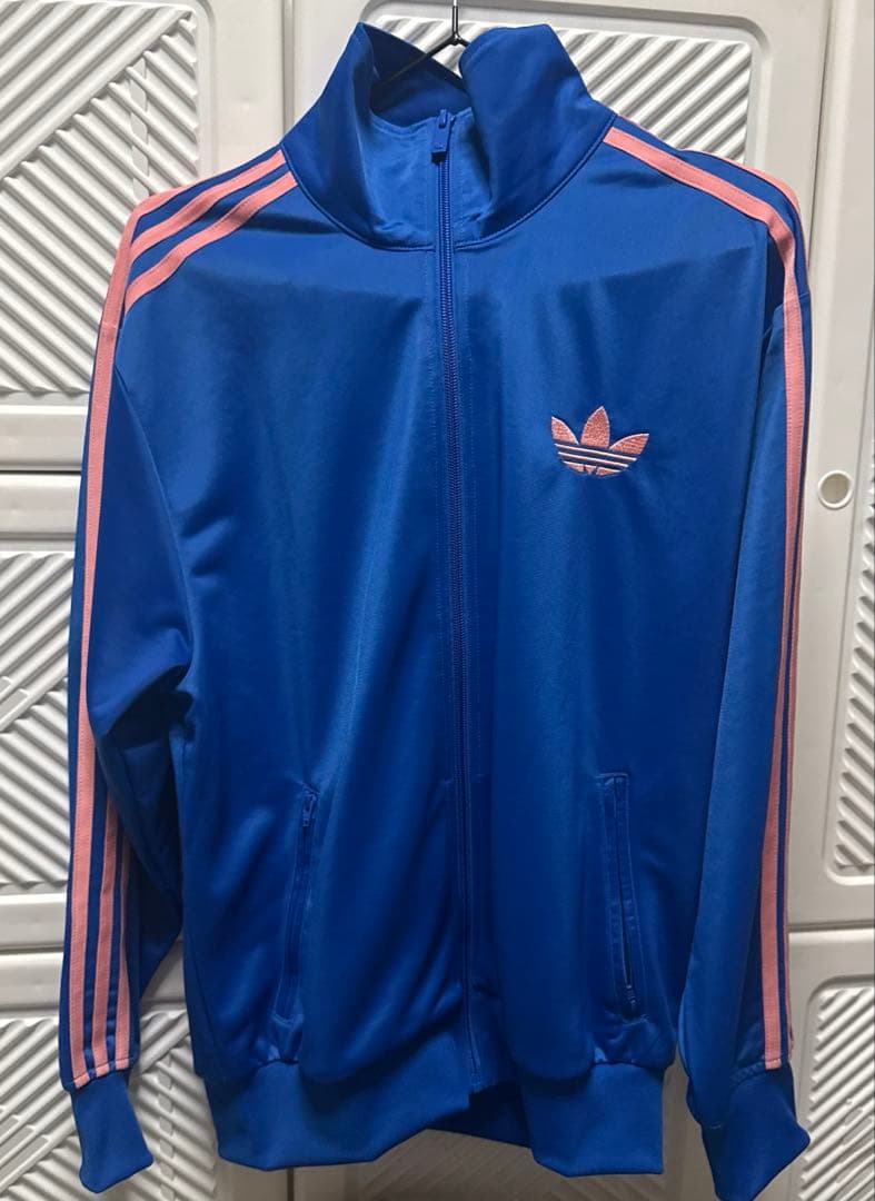 (♡YUZU♡)adidasストライプ ジャージ ブルー 青 adidas（アディダス） スウェットパンツ ジャージ メンズ レディース