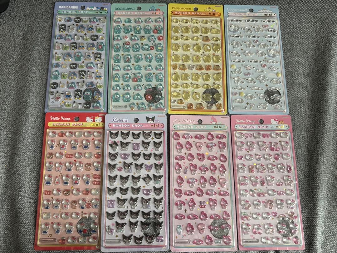 サンリオ ボンボンドロップシール ミニ コンプリート 8種 会員様限定】 サンリオ はぴだんぶい ボンボンドロップシールミニ 文具
