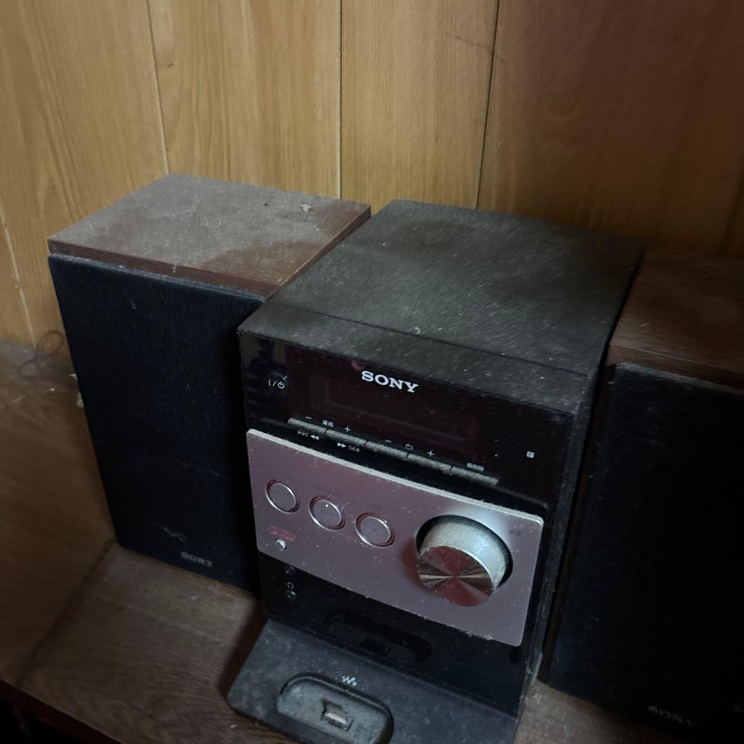 SONY ミニコンポ ブラック 2スピーカー