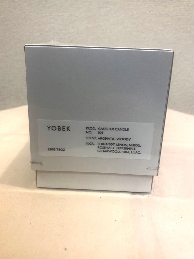 『新品』YOBEK CANISTER CANDLE Dusk Container Candle - Yuzu, Sandalwood & Zest Naturally Scented