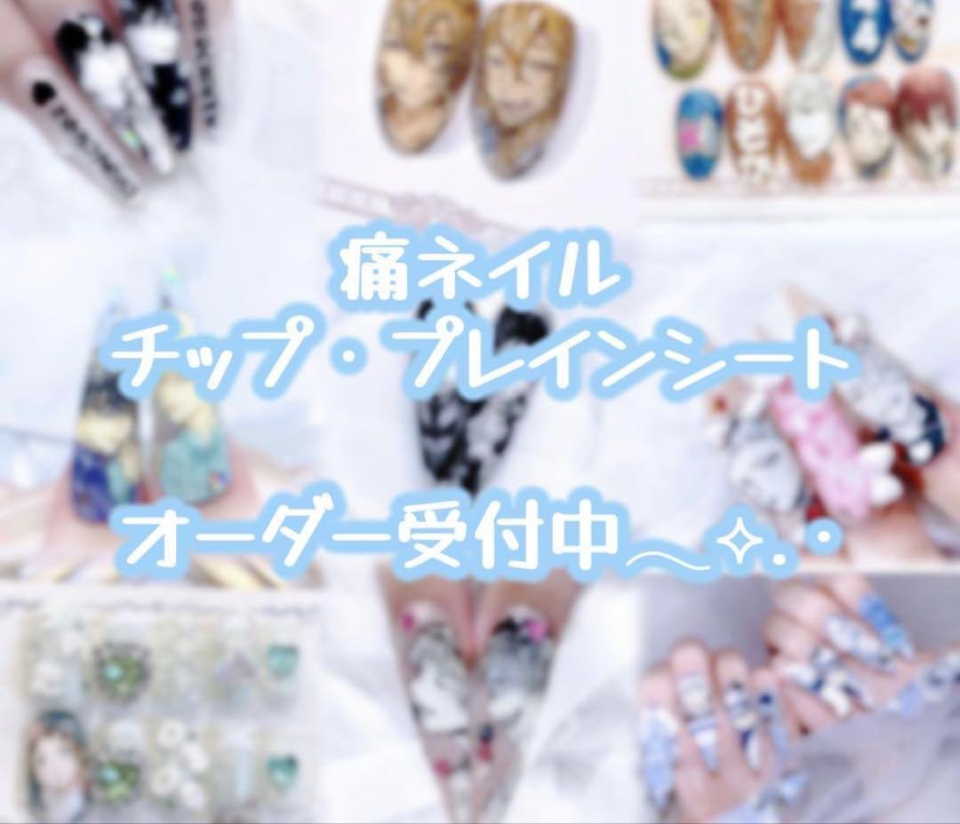 痛ネイルチップ オーダー プレインシート 痛ネイル - メルカリ