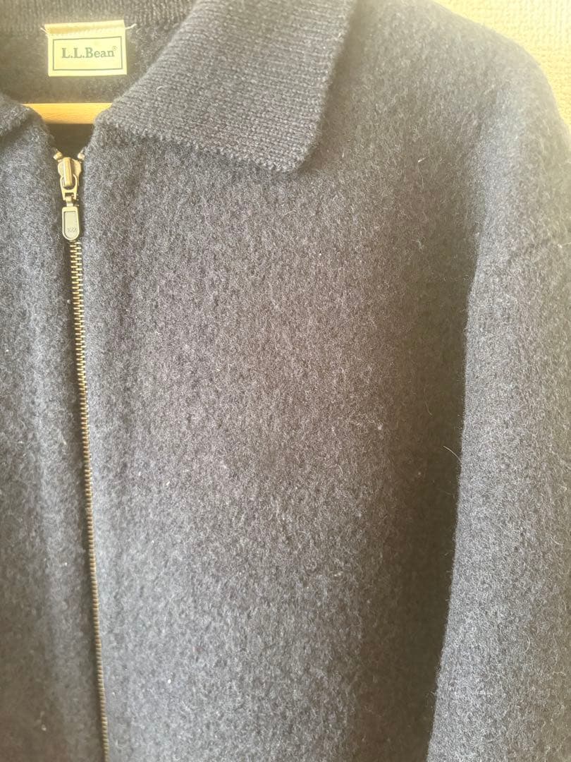 L.L.Bean ネイビー ニットカーディガン