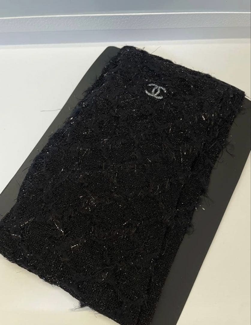 【CHANEL】シャネル　タイツ　ストッキング 散りばめられたロゴがお洒落☆】CHANEL タイツ ラメ キラキラ (CHANEL