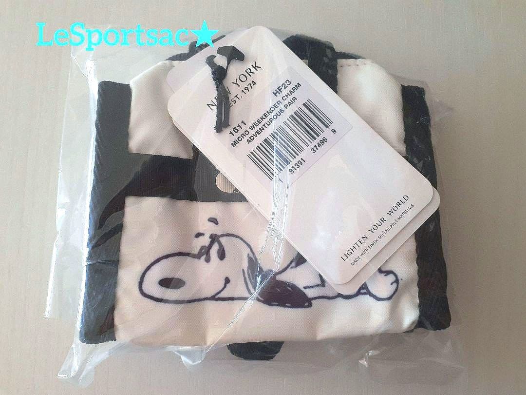 LeSportsac★レスポートサック　スヌーピー　チャーム♡ LeSportsac×PEANUTS】MICRO WEEKENDER CHARM｜チャーム｜ポーチ