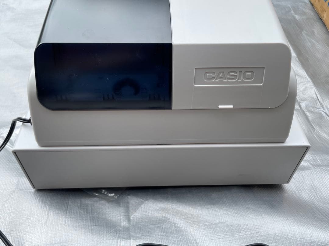 動作品】CASIO カシオ電子レジスター 107ER 本体・鍵・取扱説明書付