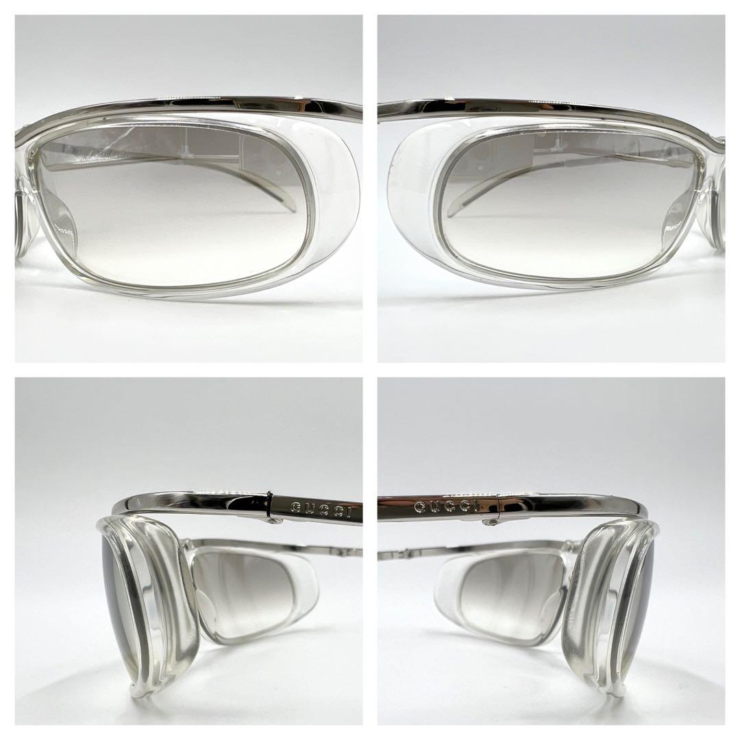 GUCCI グッチ サングラス メガネ GG1423/S サイドロゴ シルバー - メルカリ