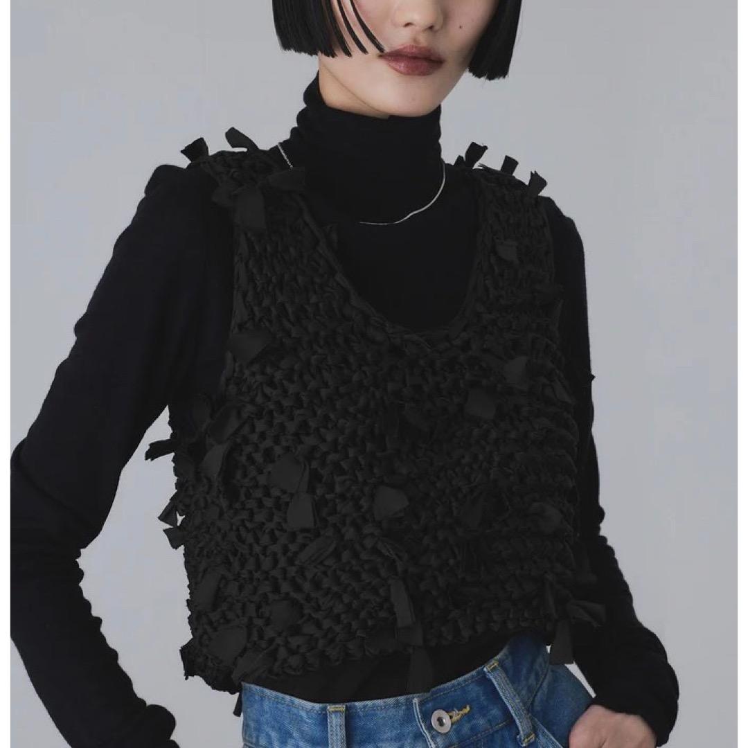 未使用 ADAM ET ROPE アダムエロペ 25AW テープヤーンベスト - メルカリ