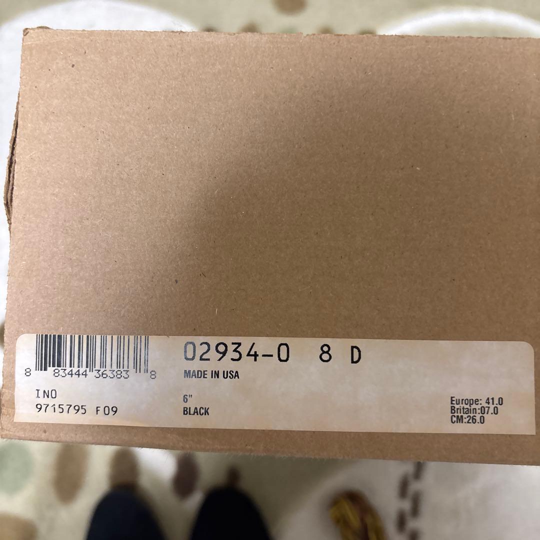 レッドウィング ラインマン 2934 8D 純正インソール シューレース 箱