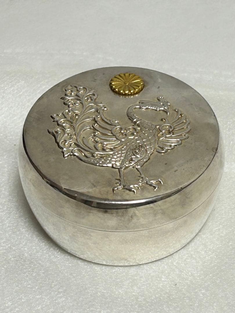 ☆皇室御下賜品☆ 上皇陛下 平成即位の礼 ボンボニエール 棗型鳳凰文