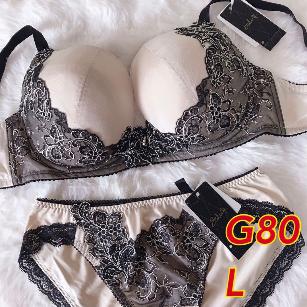 ワコール サルート ブラジャー ショーツ G80 L - メルカリ