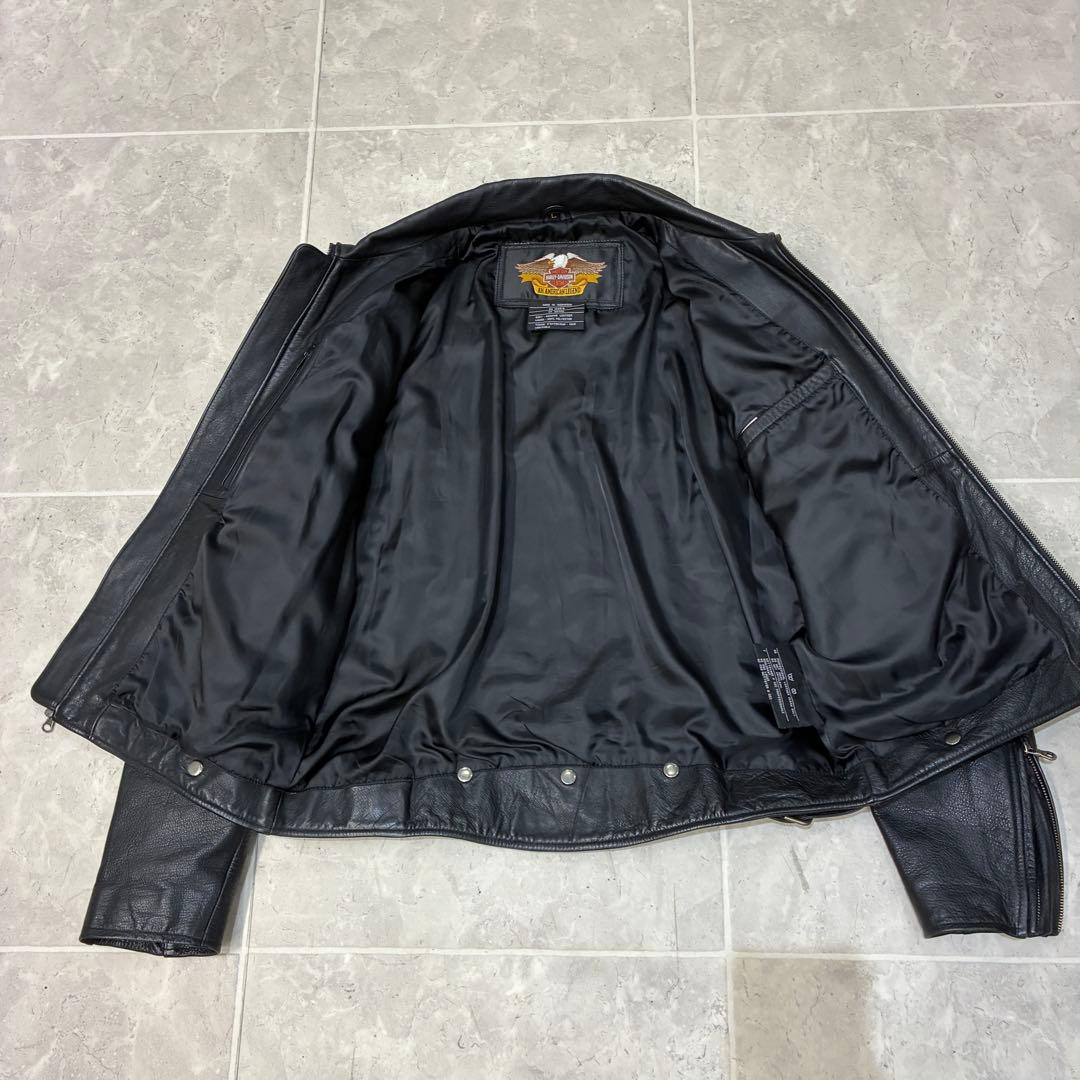 s*i様 Harley-Davidson レザージャケット ファイヤーパターン - メルカリ