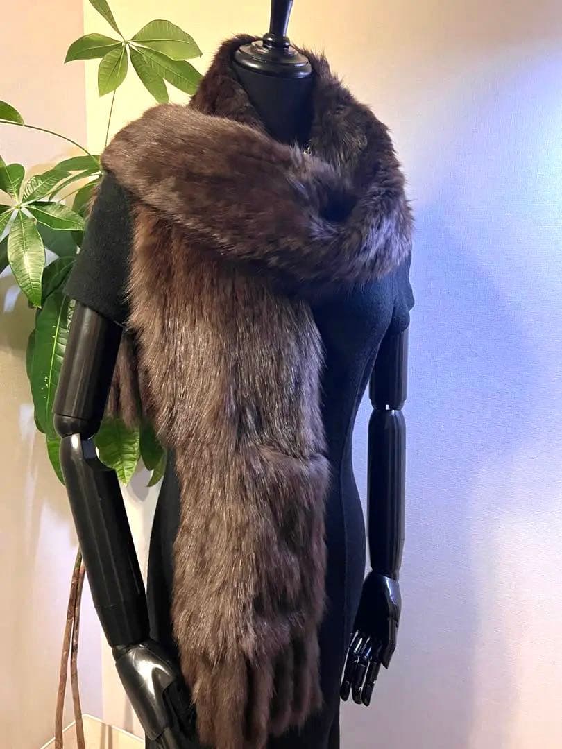 ロシアンセーブルヤーンポケット付きロングマフラー☆ 楽天市場】【40%offクーポン】ロシアン セーブル ストール ロング