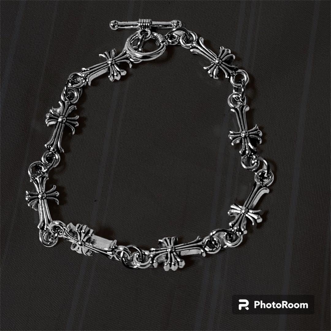 クロス 十字架 ブレスレット メンズ クロムハーツ シルバー チェーン