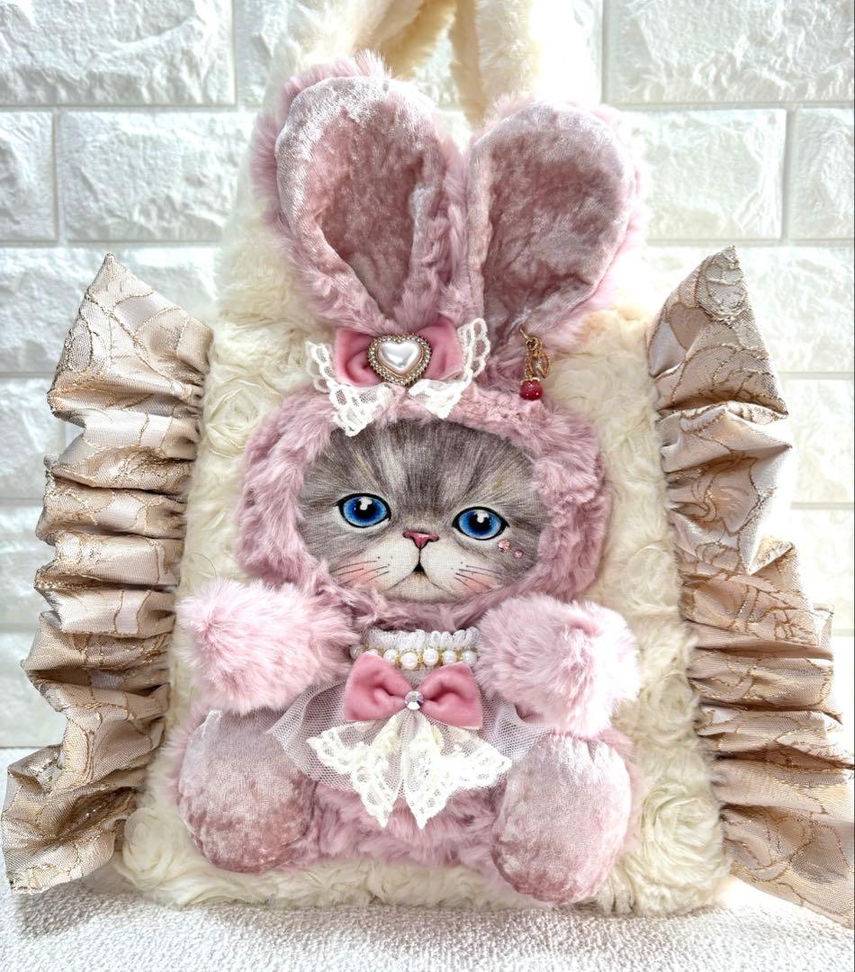 黒*こ様 コヤンイサムチョン　ファーフリルトートバッグ　ルミちゃん　ピンクうさち 2026年最新】コヤンイサムチョンの人気アイテム - メルカリ