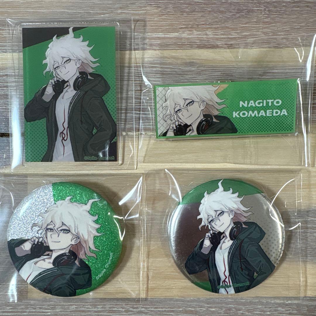 狛枝凪斗 タワレコ ダンガンロンパ 缶バッジ ネームプレート アクリル