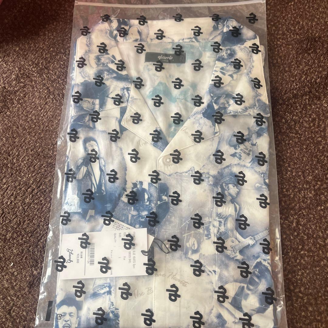 glamb THE BLUE HEARTS ブルーハーツ オープンカラーシャツ