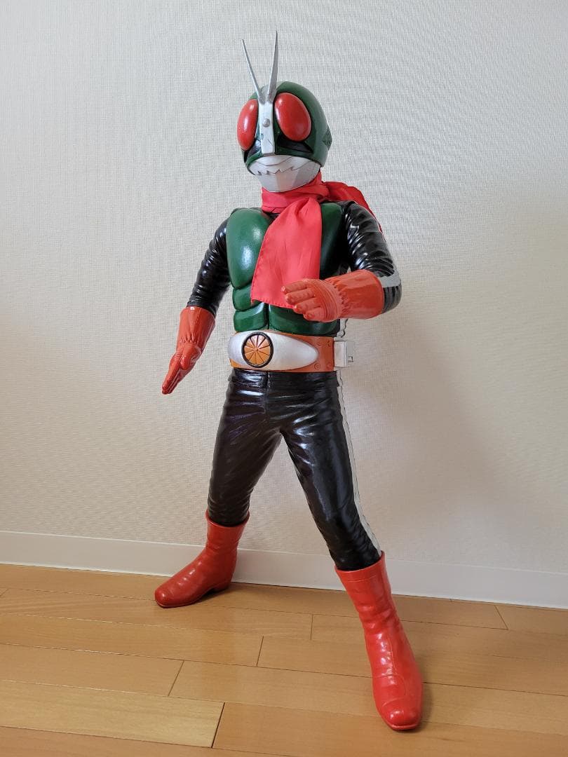 ジャンボサイズフィギュア　仮面ライダー1号(中古) 約80㌢ プレックス／仮面ライダー（シン・仮面ライダー）ジャンボソフビ