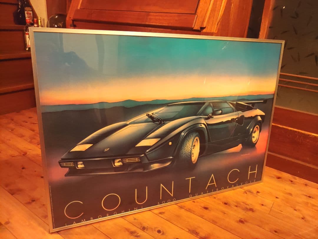 激レア　ランボルギーニ　カウンタック　ポスター　額　スーパーカー　レトロ　希少 2026年最新】Yahoo!オークション -ランボルギーニ カウンタック