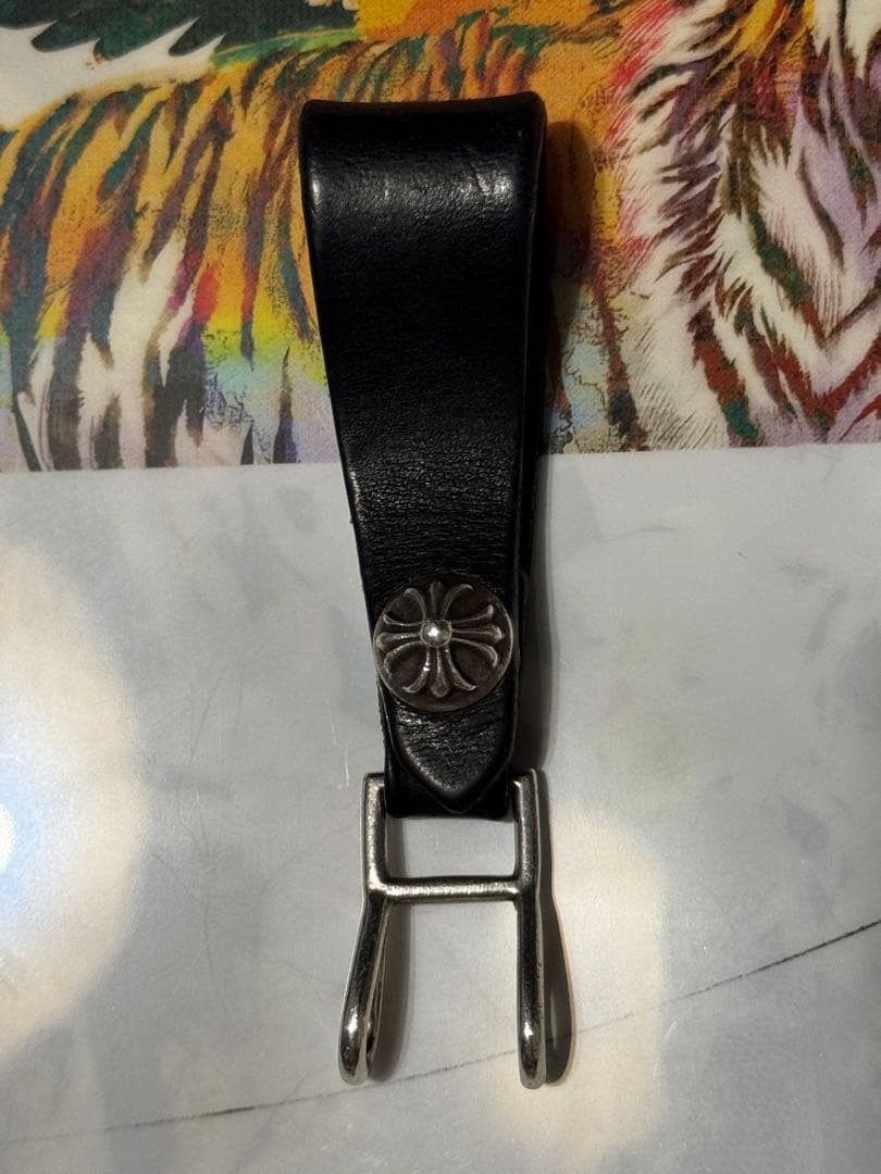 確実正規品　クロムハーツ　ベルトループ　クロスモチーフ　2フック　鑑定済み CHROME HEARTS クロムハーツ】ベルトループ/CHクロススナップw/2ループ
