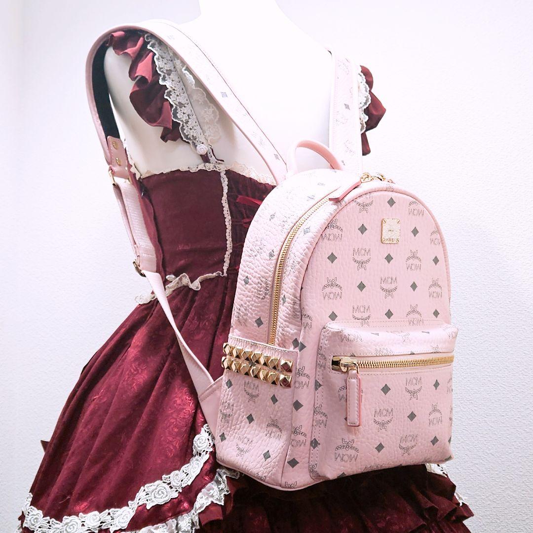 激レア 廃盤 大人気 MCM リュック パウダーピンク バックパック 地雷